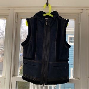 Vince shearling vest, navy